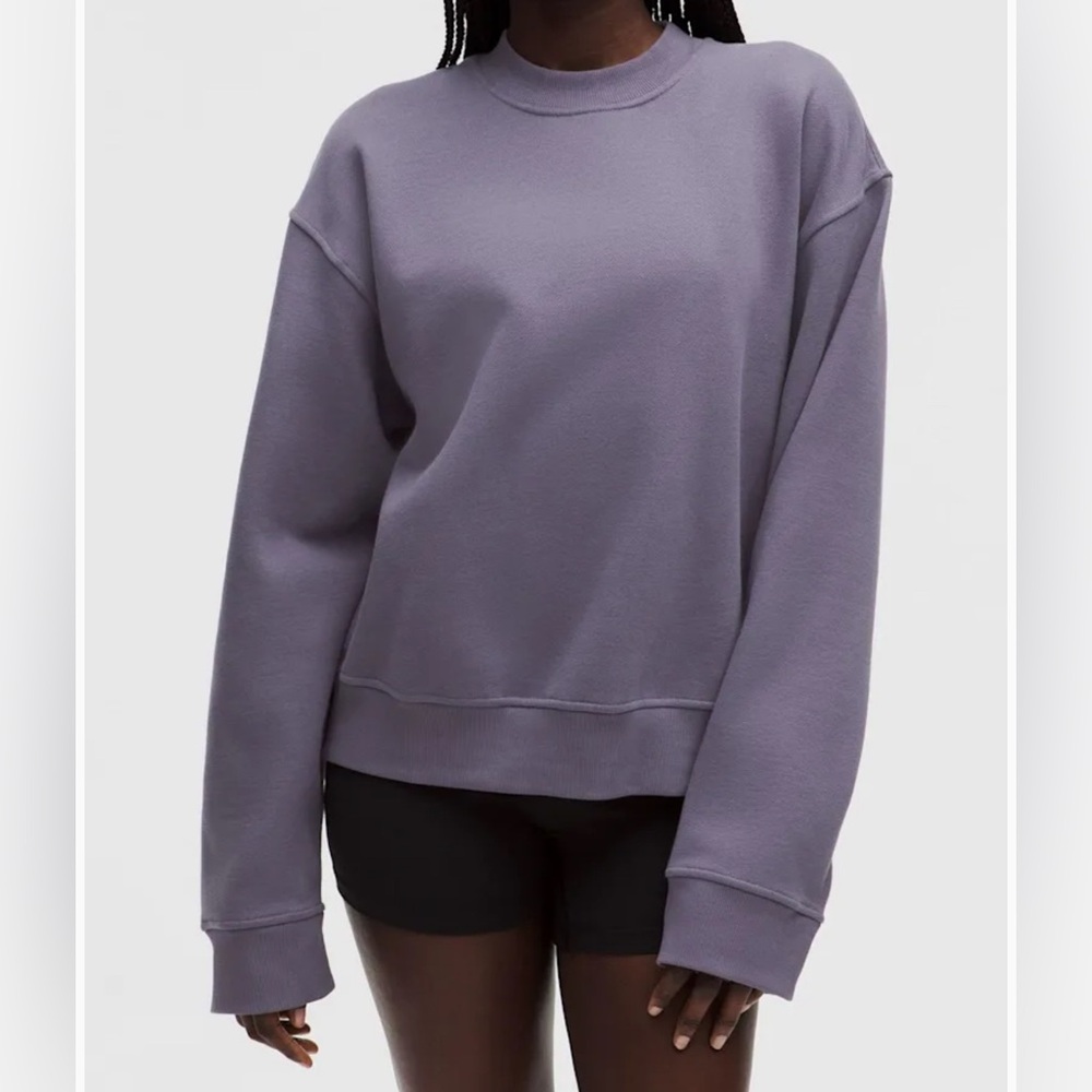 NWT women’s XL Steady State Oversized Crew grape mist $118 SOLDOUT COLOR/SIZE